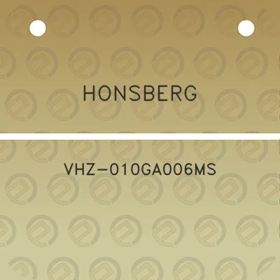 honsberg-vhz-010ga006ms