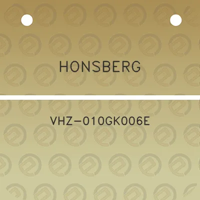 honsberg-vhz-010gk006e