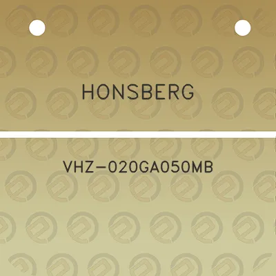 honsberg-vhz-020ga050mb