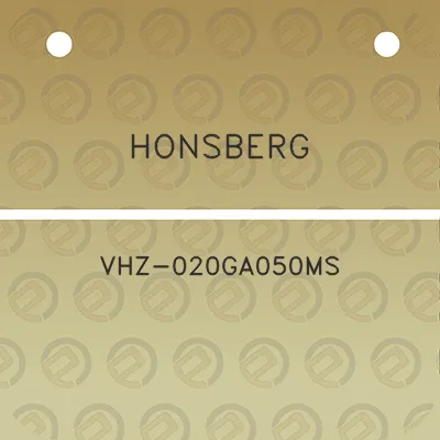 honsberg-vhz-020ga050ms