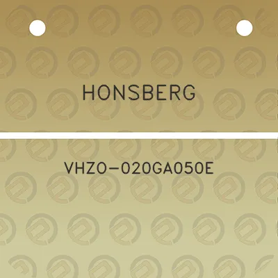 honsberg-vhzo-020ga050e