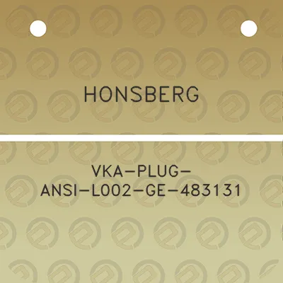 honsberg-vka-plug-ansi-l002-ge-483131