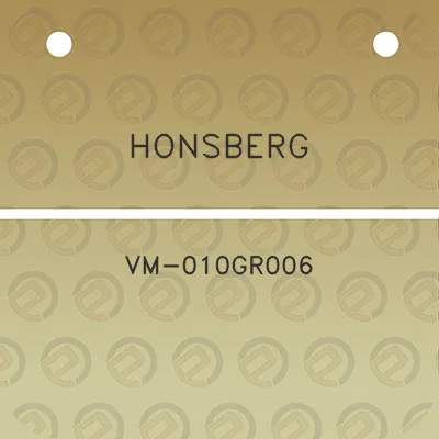 honsberg-vm-010gr006