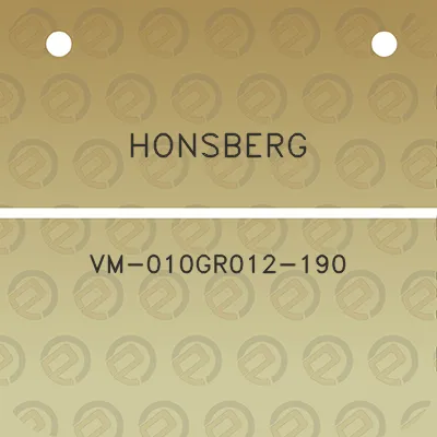 honsberg-vm-010gr012-190