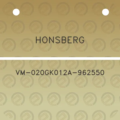 honsberg-vm-020gk012a-962550