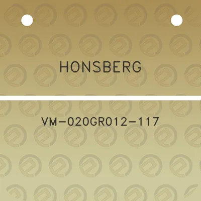 honsberg-vm-020gr012-117