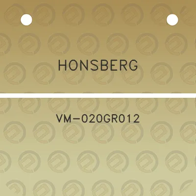 honsberg-vm-020gr012