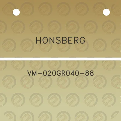 honsberg-vm-020gr040-88