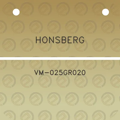 honsberg-vm-025gr020