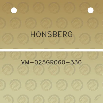 honsberg-vm-025gr060-330