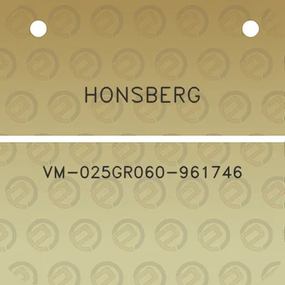 honsberg-vm-025gr060-961746