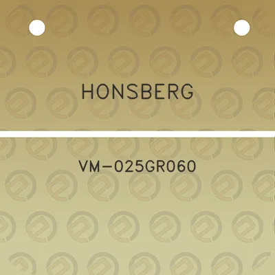 honsberg-vm-025gr060