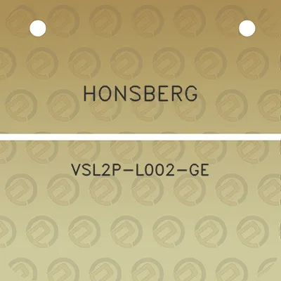 honsberg-vsl2p-l002-ge