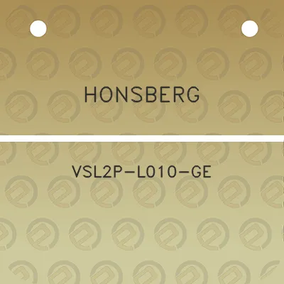 honsberg-vsl2p-l010-ge