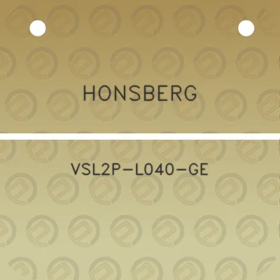 honsberg-vsl2p-l040-ge