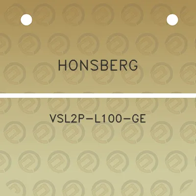 honsberg-vsl2p-l100-ge