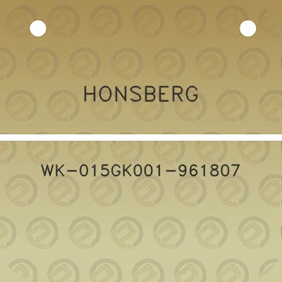 honsberg-wk-015gk001-961807