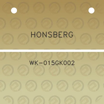 honsberg-wk-015gk002