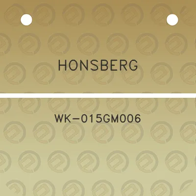 honsberg-wk-015gm006