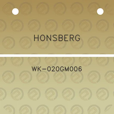 honsberg-wk-020gm006