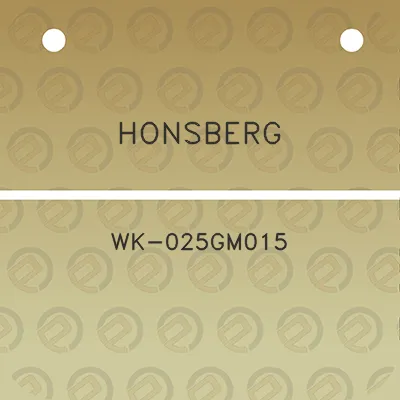 honsberg-wk-025gm015