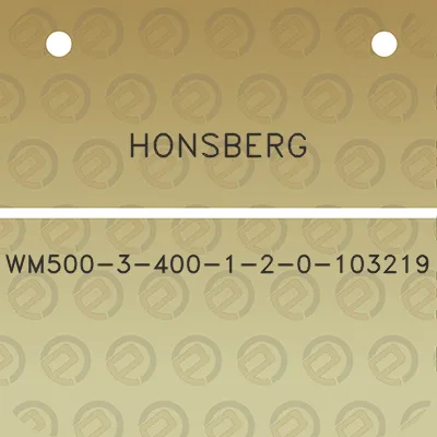 honsberg-wm500-3-400-1-2-0-103219