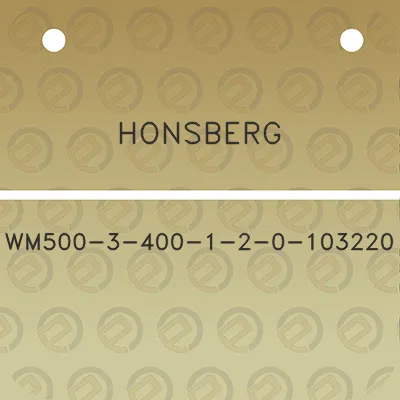 honsberg-wm500-3-400-1-2-0-103220