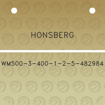 honsberg-wm500-3-400-1-2-5-482984