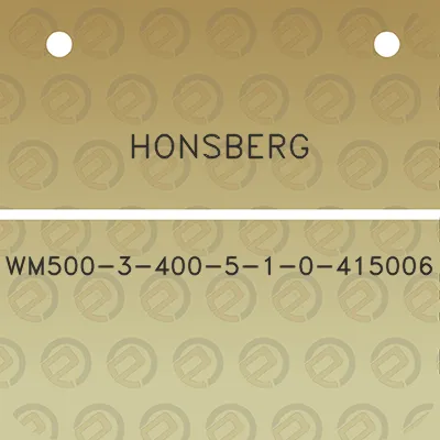 honsberg-wm500-3-400-5-1-0-415006