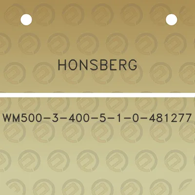 honsberg-wm500-3-400-5-1-0-481277