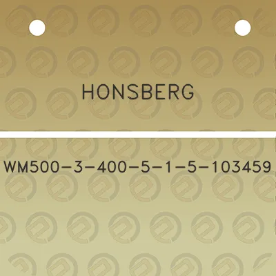 honsberg-wm500-3-400-5-1-5-103459