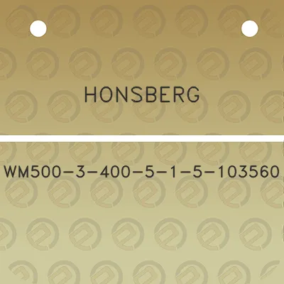 honsberg-wm500-3-400-5-1-5-103560