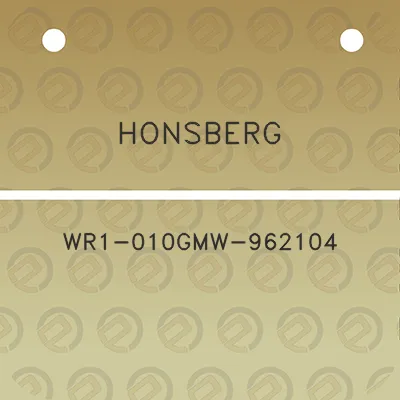 honsberg-wr1-010gmw-962104