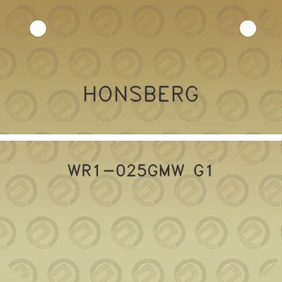 honsberg-wr1-025gmw-g1