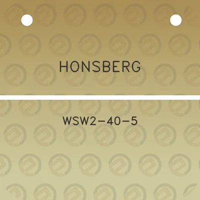 honsberg-wsw2-40-5