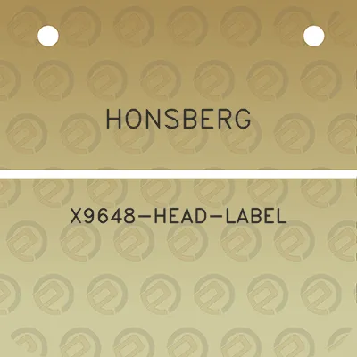 honsberg-x9648-head-label