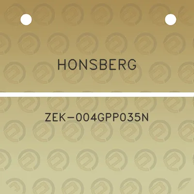 honsberg-zek-004gpp035n