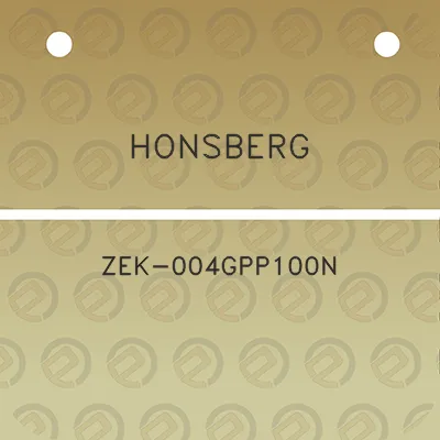 honsberg-zek-004gpp100n