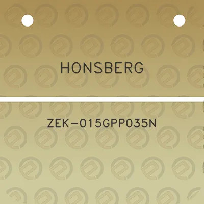 honsberg-zek-015gpp035n