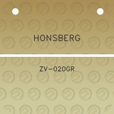 honsberg-zv-020gr