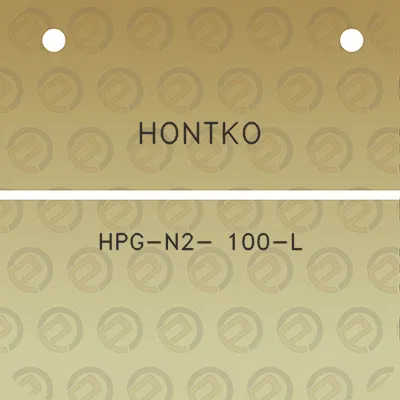 hontko-hpg-n2-100-l