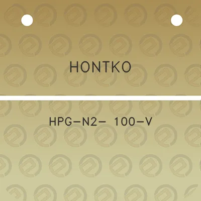 hontko-hpg-n2-100-v