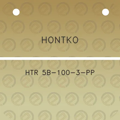 hontko-htr-5b-100-3-pp