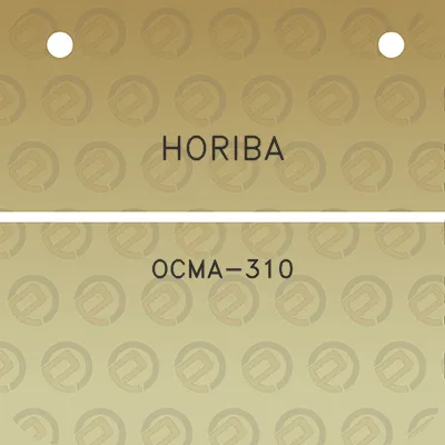 horiba-ocma-310