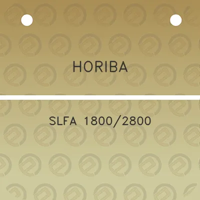 horiba-slfa-18002800