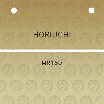 horiuchi-mr160