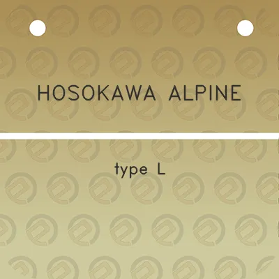 hosokawa-alpine-type-l