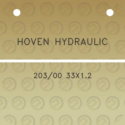 hoven-hydraulic-20300-33x12