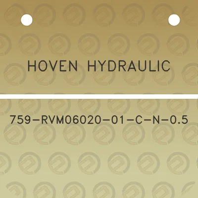 hoven-hydraulic-759-rvm06020-01-c-n-05