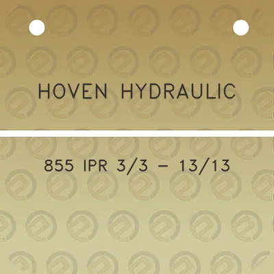 hoven-hydraulic-855-ipr-33-1313